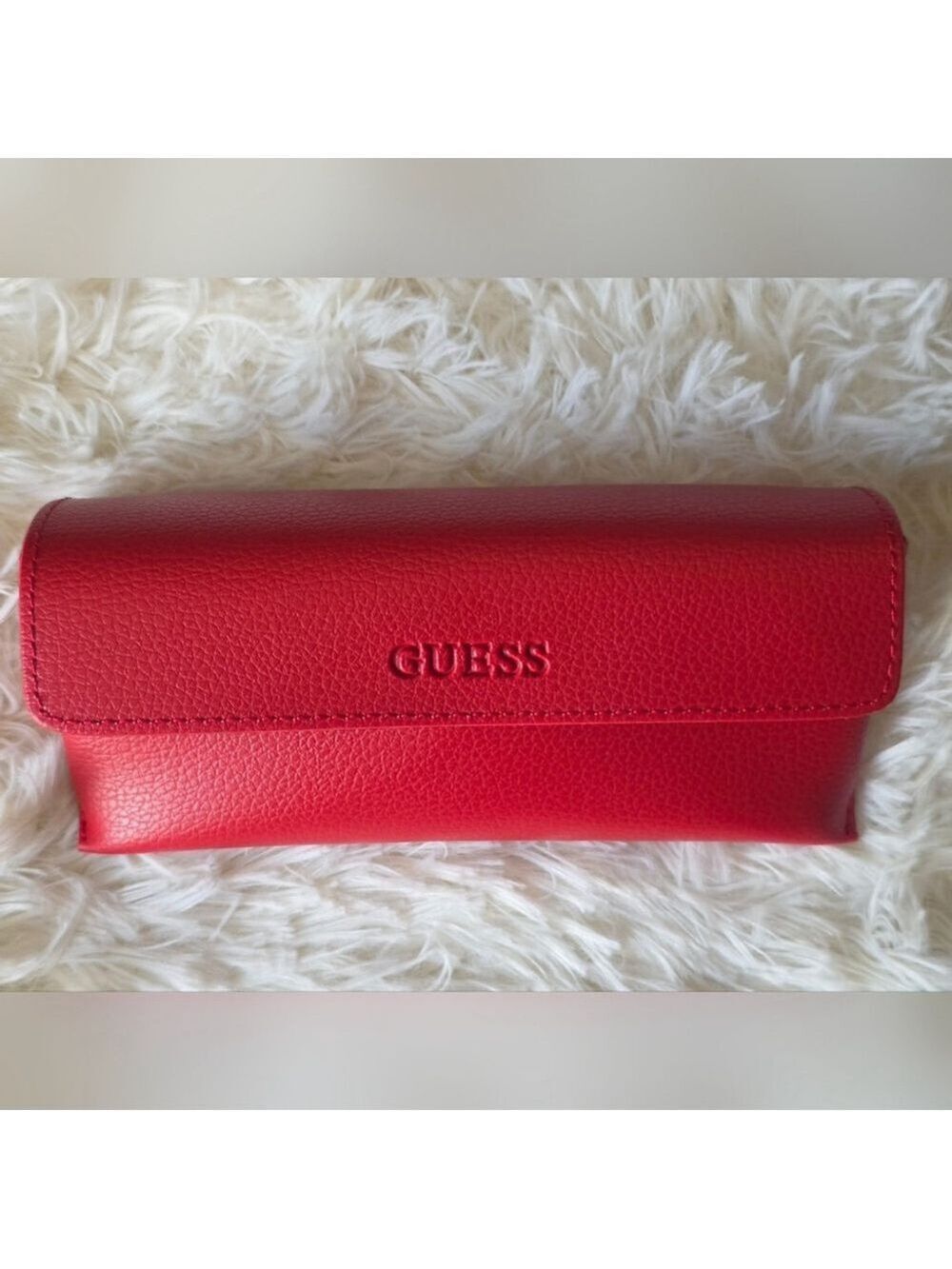 Guess Red Glasses Case New